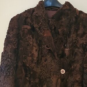 Persian Lamb Fur Coat Size Small Custom Made